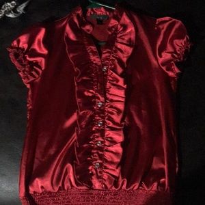 nice red dress shirt very pretty